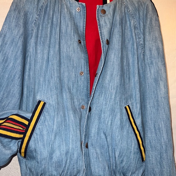 Gucci - Privilegium Perpetuum "Zoltar" - Denim Chambray Bomber Jacket Size 44/S - Picture 8 of 16
